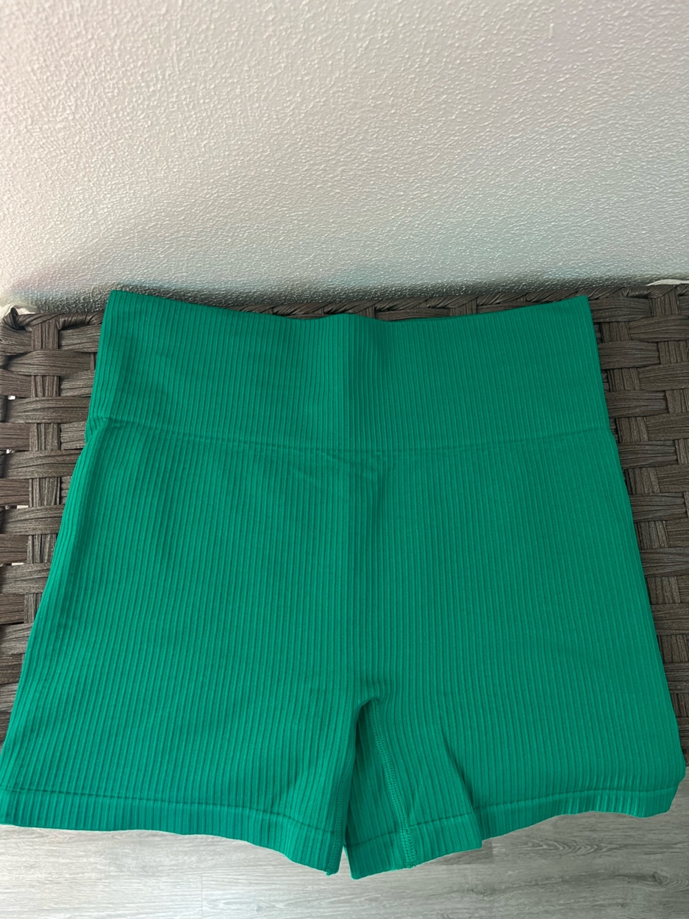 ZYIA Teal Ribbed Athletic Shorts